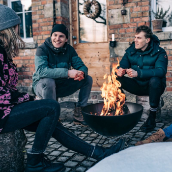 Preview: Höfats® BOWL Feuerschale & Grill mit Drahtfuss